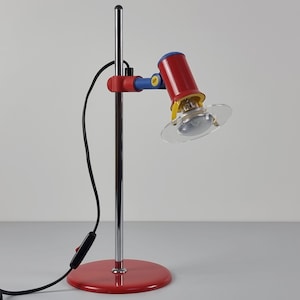 Vintage 1980s verstellbare & drehbare Schreibtischlampe von Brilliant Leuchten, Deutschland.