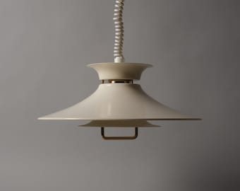 Belid Lotus Model T1198 Pendant Lamp by Jan Eskil Eskilsson, 1980s Scandinavian Lighting, Sweden.