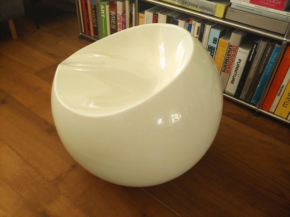 Finn Stone / フィンストーン ボールチェア 白 The Ball Chair - XL Boom - Designed by Finn Stone, 1990s. - Etsy