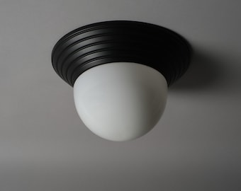 Massive Lighting Belgium IP43 Outdoor Wall and Ceiling Light Fixture, 1980s Postmodern Design.