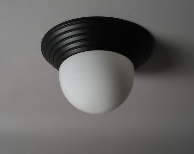 Massive Lighting Belgium IP43 Outdoor Wall and Ceiling Light Fixture, 1980s Postmodern Design.