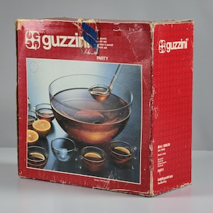 New In Box Vintage GUZZINI &#39;Party&#39; Set Of 14 Serving Bowls By STG Studio.
