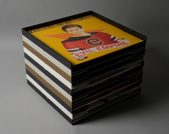 Tico Audiograph Vinyl Record Holders Set of 10, Four Colors, West Germany, 1970s