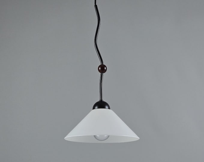 Vintage 1980s HERDA Postmodern Pendant Light • Retro Dutch Design Pendant Lamp.