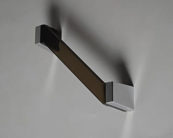 NOS vintage 1970s Allibert 'Europa' safety grip bar, brown-amber tinted acrylic.