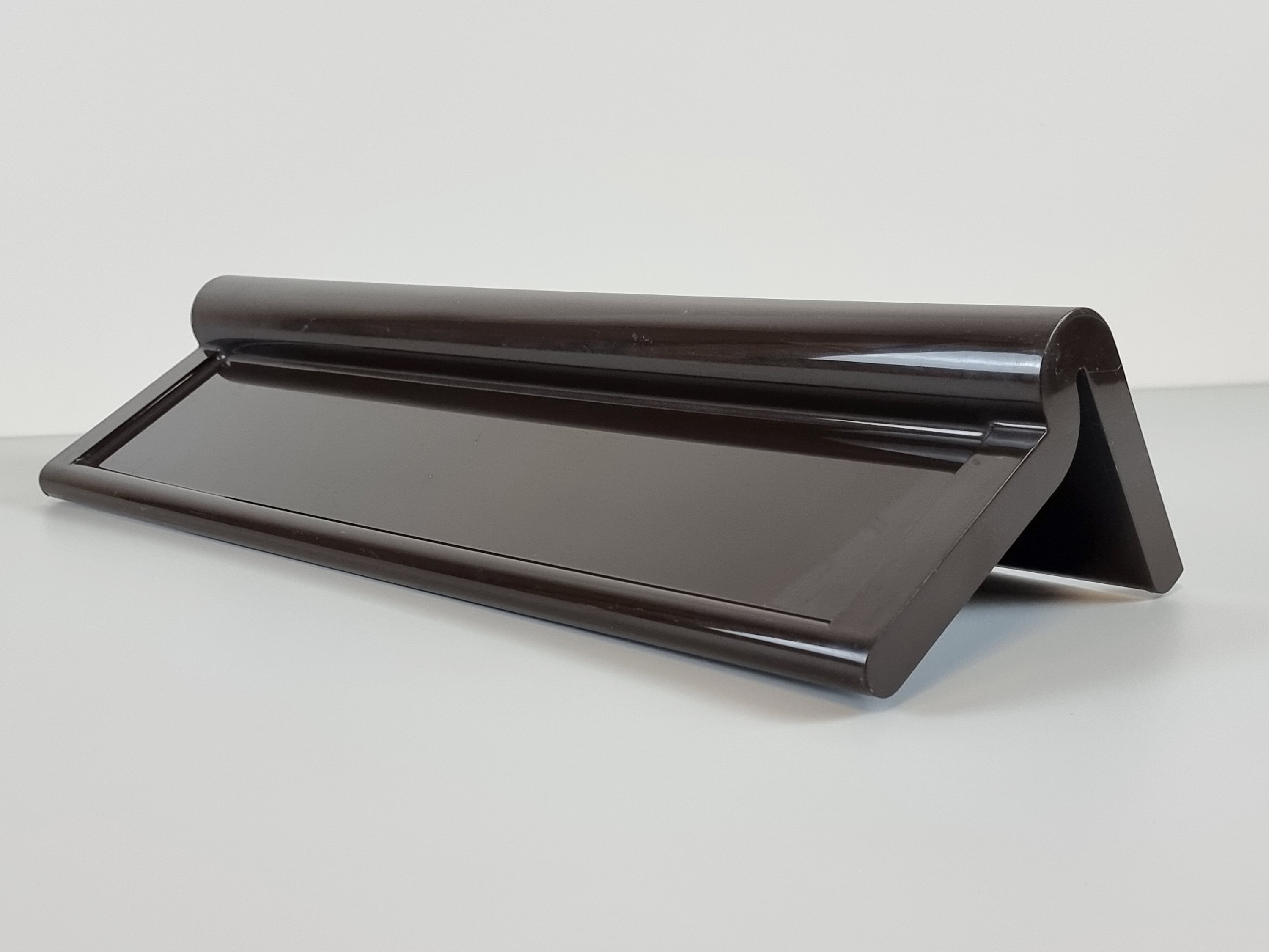 Space Age Design Vintage CRAYONNE For Habitat UK Dark Brown Plastic Shelf Retro Home Decor