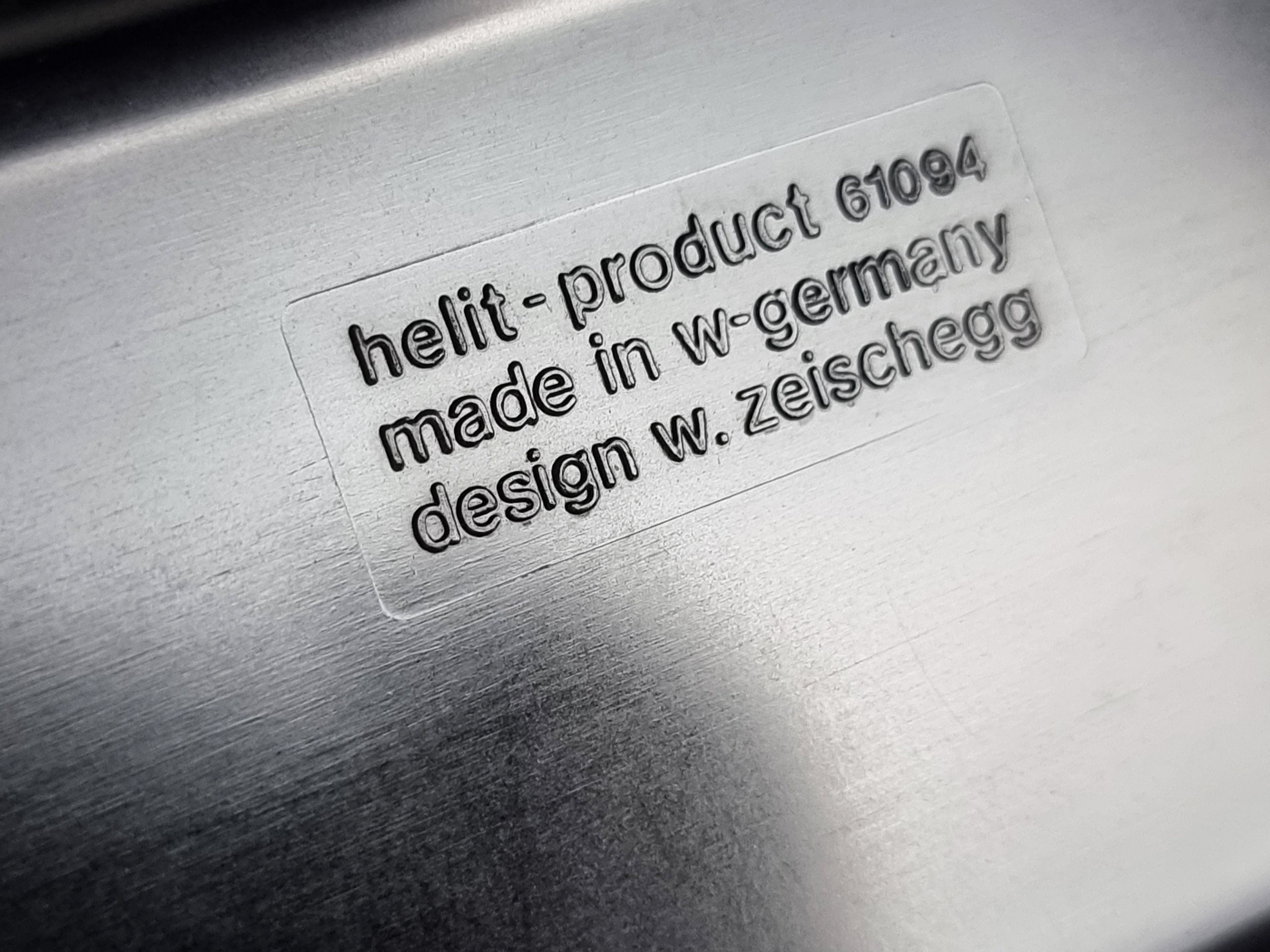 Space Age Design - Vintage HELIT #61094 Black Plastic Desk Tray