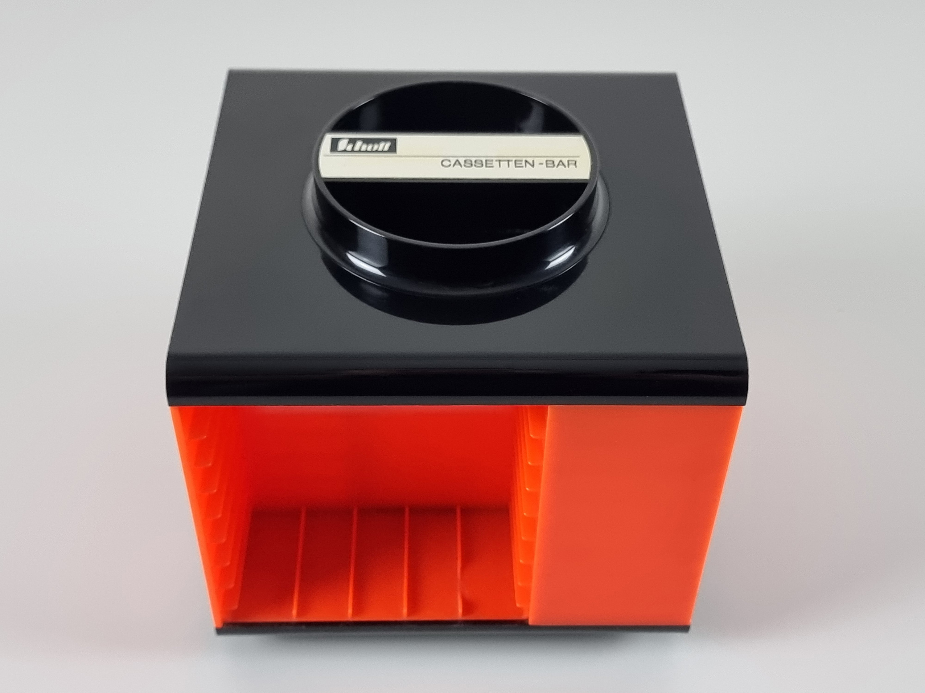 Space Age Design - Vintage SCHOTT Cassette Storage Rack, Carousel Rack ...