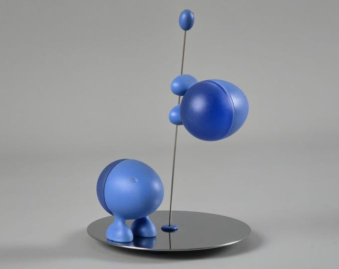 Vintage 1993 ALESSI Lilliput Salt & Pepper Set By Stefano Giovannoni • Italian Pop Modernist Home Accessories.