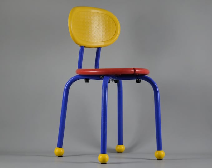 Vintage IKEA Puzzel Children's Chair By Knut & Marianne Hagberg, 1987.