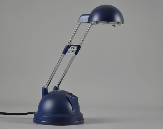 Vintage 1990s IKEA Purple 'Espressivo' Telescopic Antenna Desk Lamp.