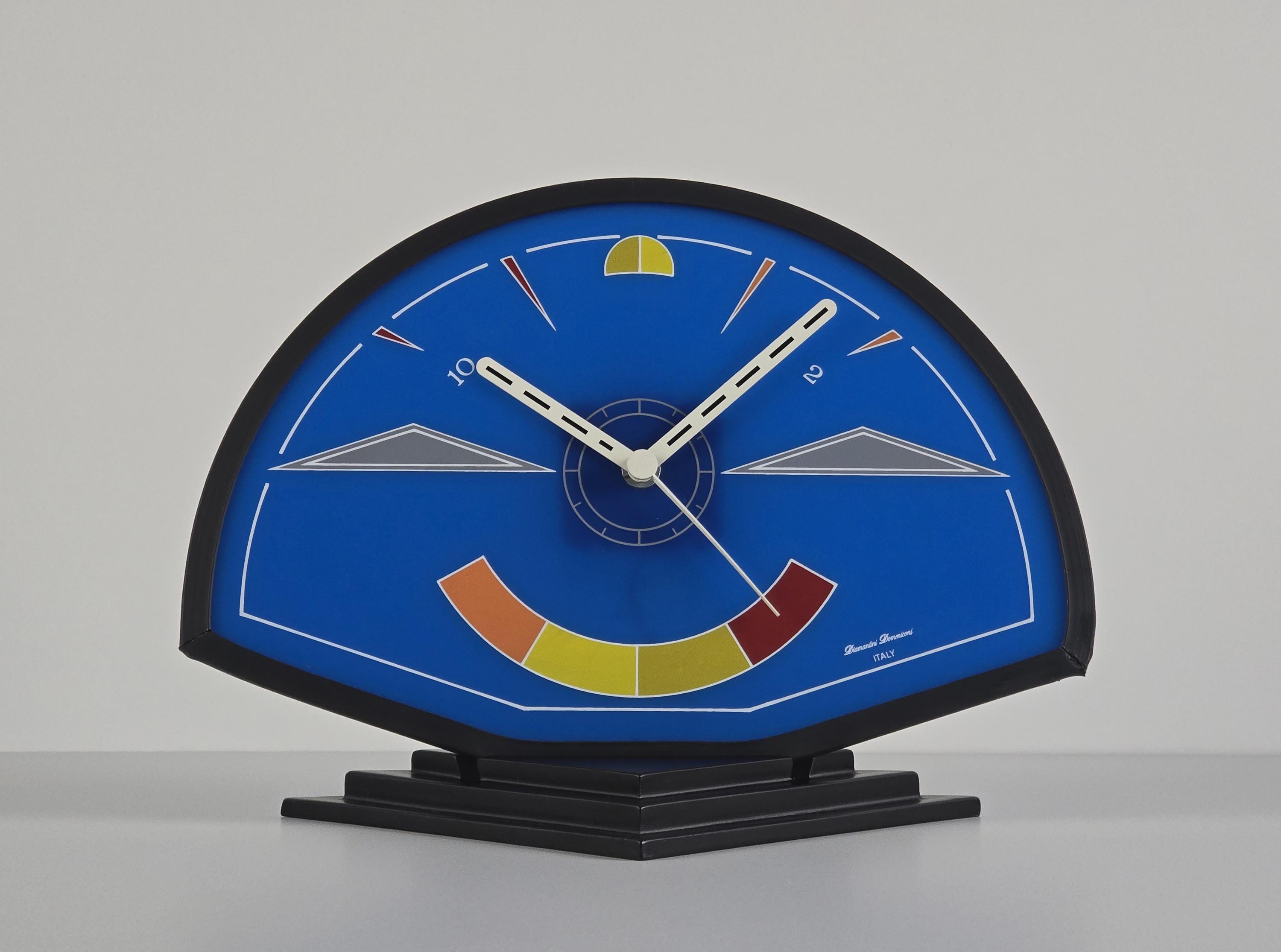 80s ポストモダン CITIZEN　デスククロック　Memphisデザイン New In Box - Memphis Design - Rare Vintage DIAMANTINI
