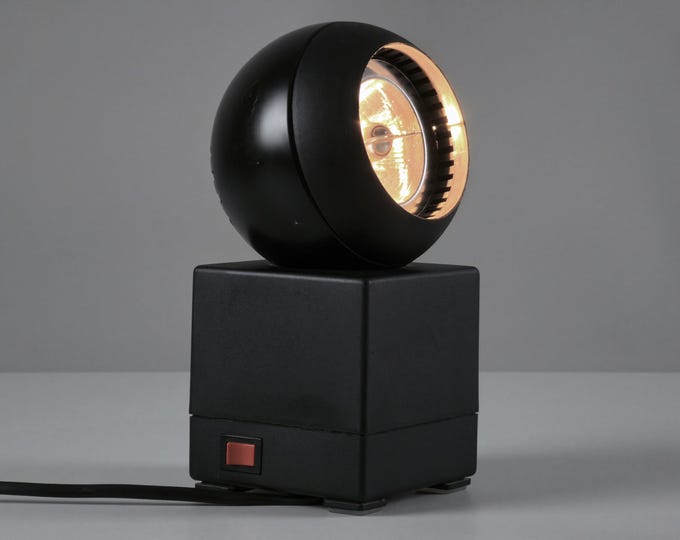 1980s Vintage Modernist  OSRAM Model 43602 Halogen Table Spot Light By Schlagheck Schultes Design — German Modernist Table Light.