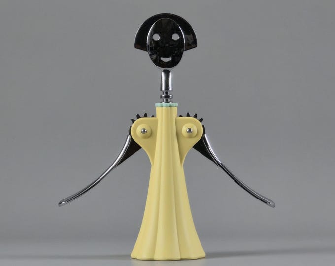 Vintage 1993 ALESSI Anna G. Corkscrew Bottle Opener By Alessandro Mendini • Italian Pop Modernist Home Accessories.