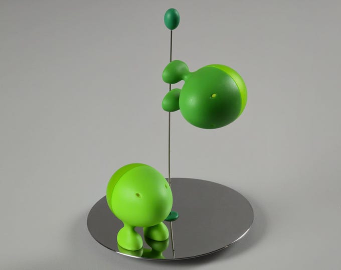 Vintage 1993 ALESSI Lilliput Salt & Pepper Set By Stefano Giovannoni • Italian Pop Modernist Home Accessories.