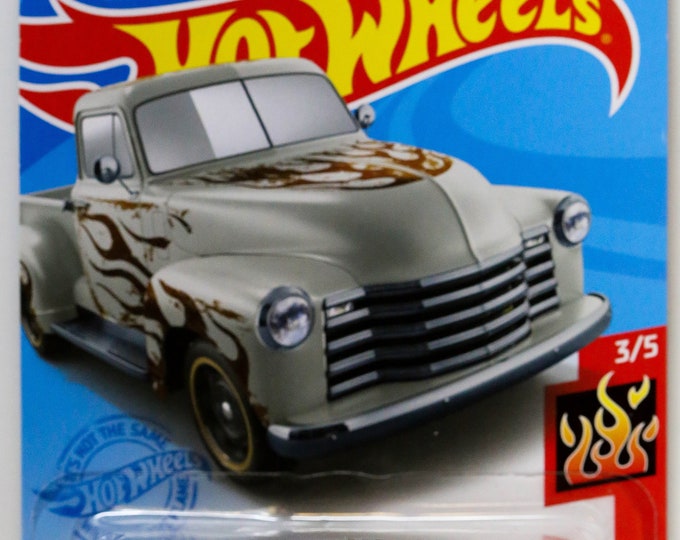 Hot Wheels '52 Chevy Truck HW Flames GTB19 - Plus (+) a Bonus Hot Wheel