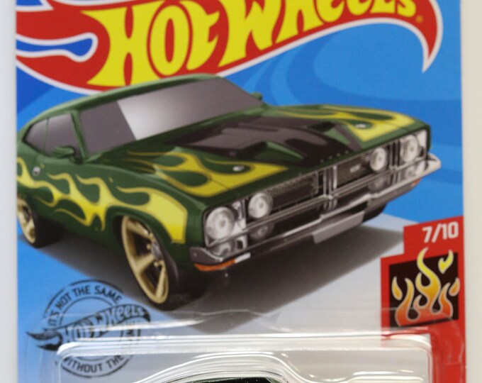 Hot Wheels '73 Ford Falcon XB HW Flames GHD65 - Plus (+) a Bonus "Mystery" Hot Wheel