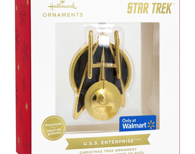 Hallmark Star Trek U.S.S. Enterprise Metal Christmas Ornament - Walmart Exclusive - 2HCM9211