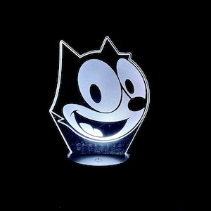 Felix | Laser Engraved Acrylic | Custom Multi-Color Night Light