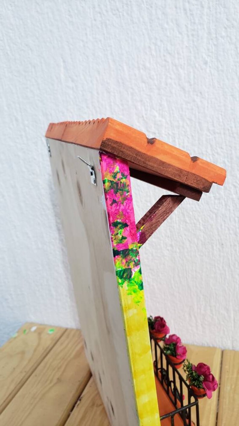 Large Mexican Grandparents House Wooden Wall Hanging Hand Etsy