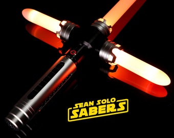 CROSSGUARD NEOPIXEL LIGHTSABER - Metal Hilt Saber, Baselit, Proffieboard or Xenopixel, Neo saber, Pixel saber, Costume Weapons, Star Wars