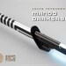 Mando's Darksaber, Neopixel Lightsaber or Baselit Lightsaber with Blade & Hard Case (Baselit or Xenopixel V2) Darksword 