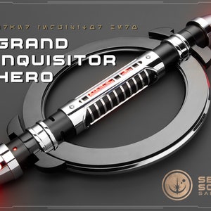 Grand Inquisitor's Neopixel Lightsaber or Baselit Lightsaber with 2 Blades, Baselit, XenoPixel V2 or Proffieboard 2.2, Star Wars