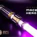 Windu's Neopixel Lightsaber or Baselit Lightsaber with Blade & Hard Case (Baselit, XenoPixel V2, or Proffieboard 2.2) 