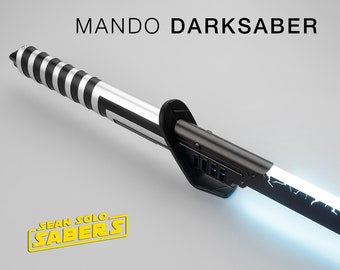 The Mando Neopixel Darksaber with Blade & Hard Case (Xenopixel V2) Mandalorian Darksword