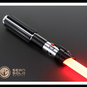Darth Vader Neopixel Lightsaber: Metal Hilt, Red Blade, Smoothswing, Proffie/Xenopixel | Star Wars Sith Gift image 7