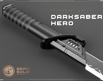 Mando's Darksaber Neopixel Lightsaber with Blade & Hard Case