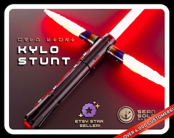 Sable de luz Kylo Neopixel: Efectos personalizados, movimiento suave, accesorio para cosplay.