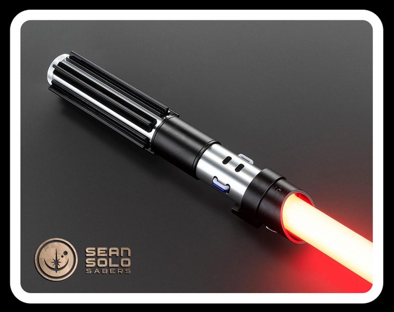 Darth Vader Neopixel Lightsaber: Metal Hilt, Red Blade, Smoothswing, Proffie/Xenopixel | Star Wars Sith Gift image 4