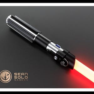 Darth Vader Neopixel Lightsaber: Metal Hilt, Red Blade, Smoothswing, Proffie/Xenopixel | Star Wars Sith Gift image 5