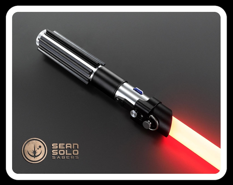 Darth Vader Neopixel Lightsaber: Metal Hilt, Red Blade, Smoothswing, Proffie/Xenopixel | Star Wars Sith Gift image 5