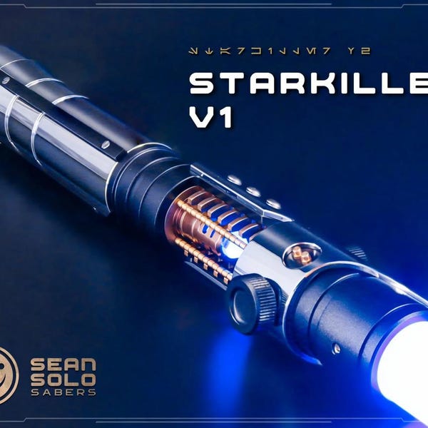 Starkiller Neopixel Lightsaber: Force Unleashed Replica, Smoothswing, Hard Case | Star Wars Cosplay Dueling Gift