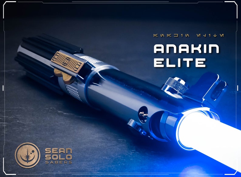 Anakin's EP3 Elite Neopixel Lightsaber with Blade (Skinny Graflex, Proffie 2.2 or GHv3) 