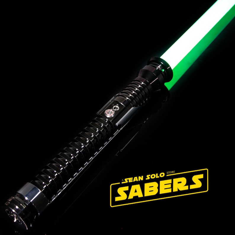 Qui-Gon's Neopixel Lightsaber or Baselit Lightsaber with Blade and Hard Case, Smoothswing, Baselit, XenoPixel V2 or Proffieboard 2.2 