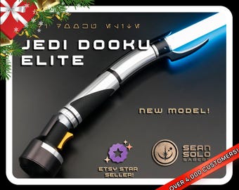 Sable de luz neopixel del Conde Dooku: sable de élite de Star Wars Legends con estuche rígido