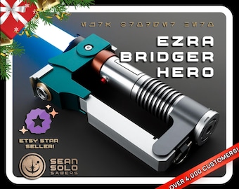 Sable de luz Neopixel de Ezra: Baselit, XenoPixel V3 o Proffieboard 2.2, estuche rígido.