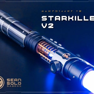 Killer Force Light Up Saber Blade, Glowing Powerful Hard Case V2 Baselit Lightsaber, Xeno Neo Proffie Sound To Light Pixel Saber Replica