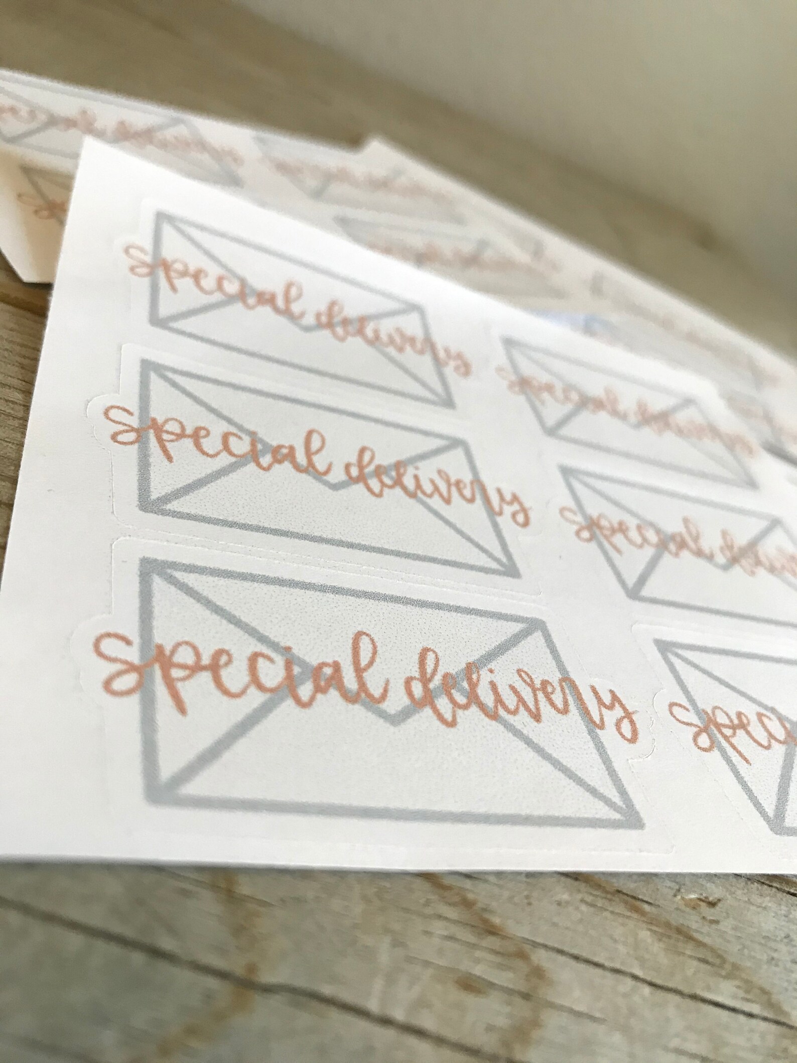 Special Delivery Packaging Stickers Etsy