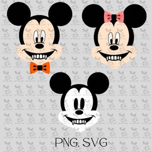 Mickey Mouse Face, Mickey PNG, Mickey Halloween, Halloween, PNG, SVG for Cricut and other cutting software. Instant download digital file.