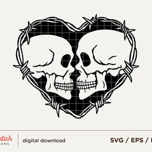 Kissing Skeletons Svg, Romance Skeleton, Dead Skeleton Love Svg, Skull Couple Svg, Gothic Lovers Svg, Halloween, Skeleton Valentines Shirt,