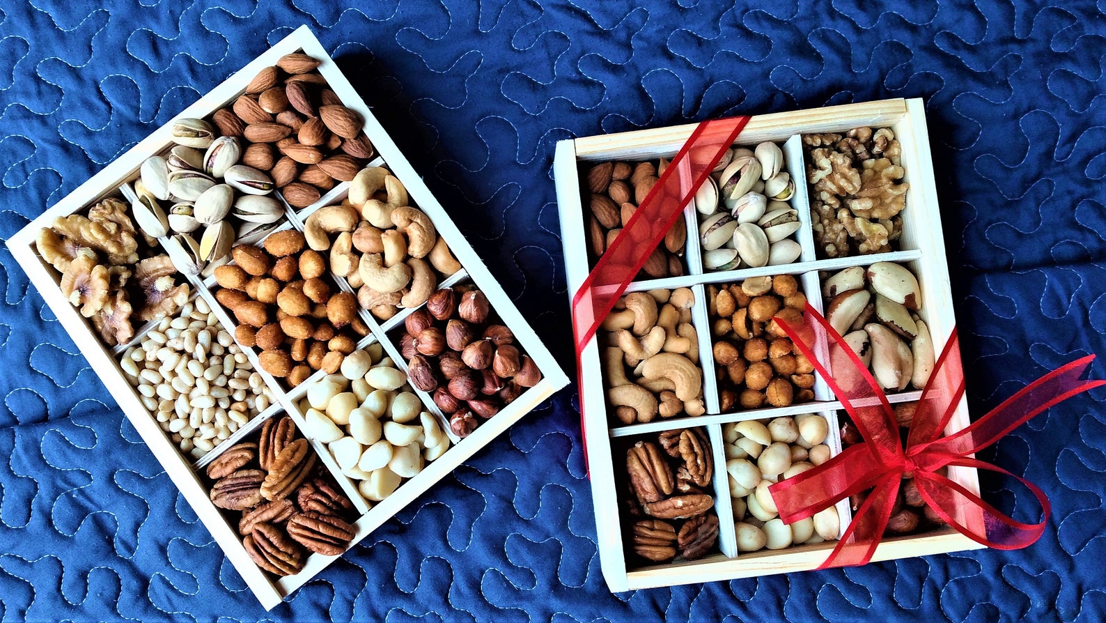 Nuts Gift Box for Christmas Organic Variety Assortment Gift Etsy