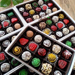 Pre Order for Christmas/Holiday, Vegan Chocolate Truffles Special box for Celebration 12/15/24 piece box of Handmade Assorted Chocolates