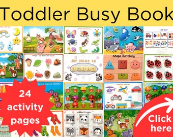Busy Book Toddler. Montessori Busy Book. Toddler Busy Binder. Toddler Quiet Book. Pre k Busy Book. Busy Book. Busy Book Printable