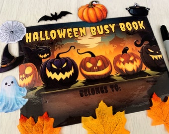 Halloween Busy Book Printable Toddler Learning Book Halloween Activities Preschool Learning Binder