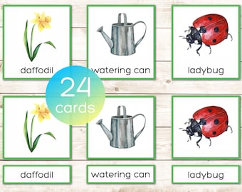 Woodland Animals Montessori Printable Vocabulary 3 Part Cards ...