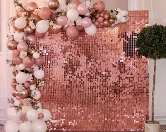 Zdada Rose Gold Backdrop 4ftx6ft Shimmer Backdrop Curtain Sequin Photography Backdrop for Party Glitter Photo Backdrop Panel Zdada Rose Gold Backdrop 4ftx6ft Shimmer Backdrop Curtain Sequin Photography Backdrop for Party Glitter Photo Backdrop Panel